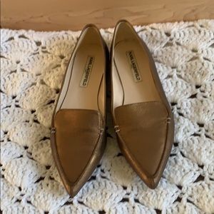 Karl Lagerfeld copper flats
